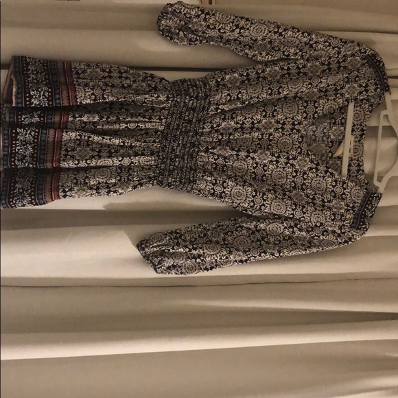 Long sleeve patterned ppla dress - Picture 2 of 3